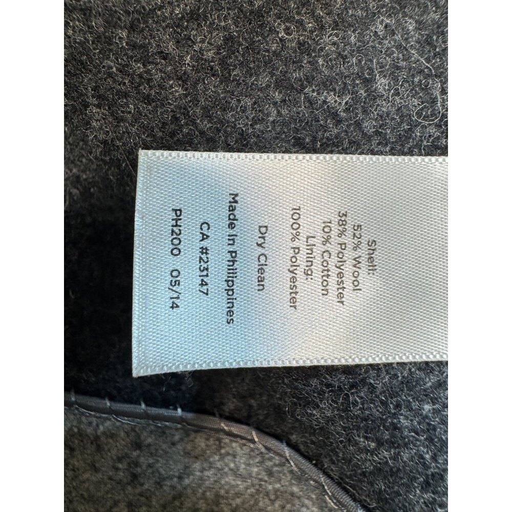 Talbots Women's Classic Wool Blend 3 Button Blazer Long Sleeve Size 10p Gray - Picture 4 of 10